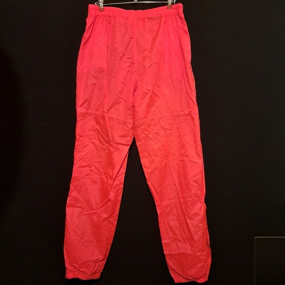 80s Nike Track Pants Adult Large Swoosh Logo Embroidered Jogging Gray Label Tag - Picture 2 of 12